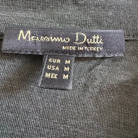 Massimo Dutti Dark Khaki Green Top | Size Medium - Picture 7 of 9